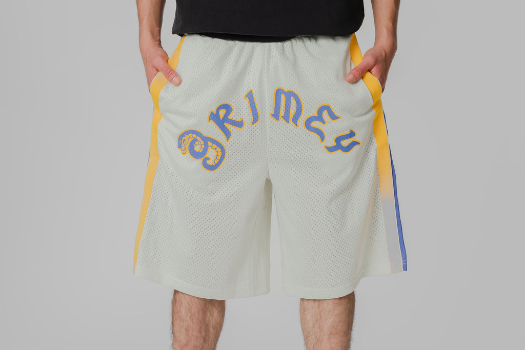 Grimey Droppin Science Baggy Mesh Shorts - GBMS207-OWHT - Lust México