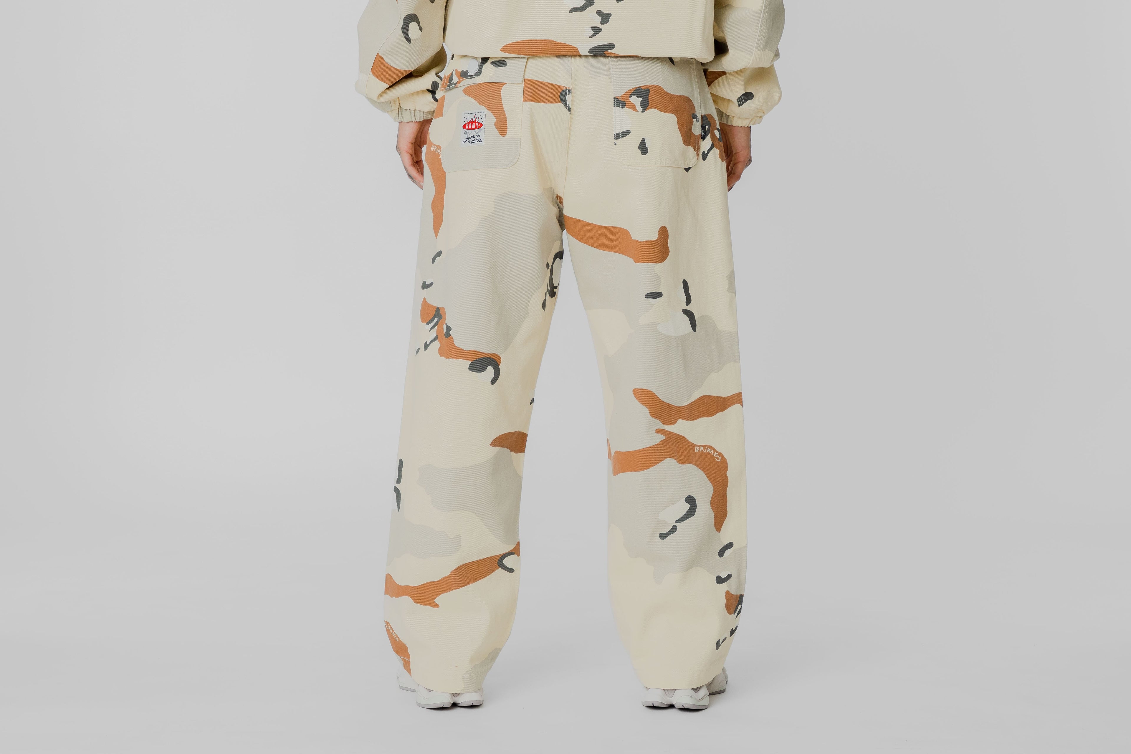 Grimey Concreat Jungle All Over Print Baggy Pleated Twill Pants - GBPTPJ298-BRWC - Lust México