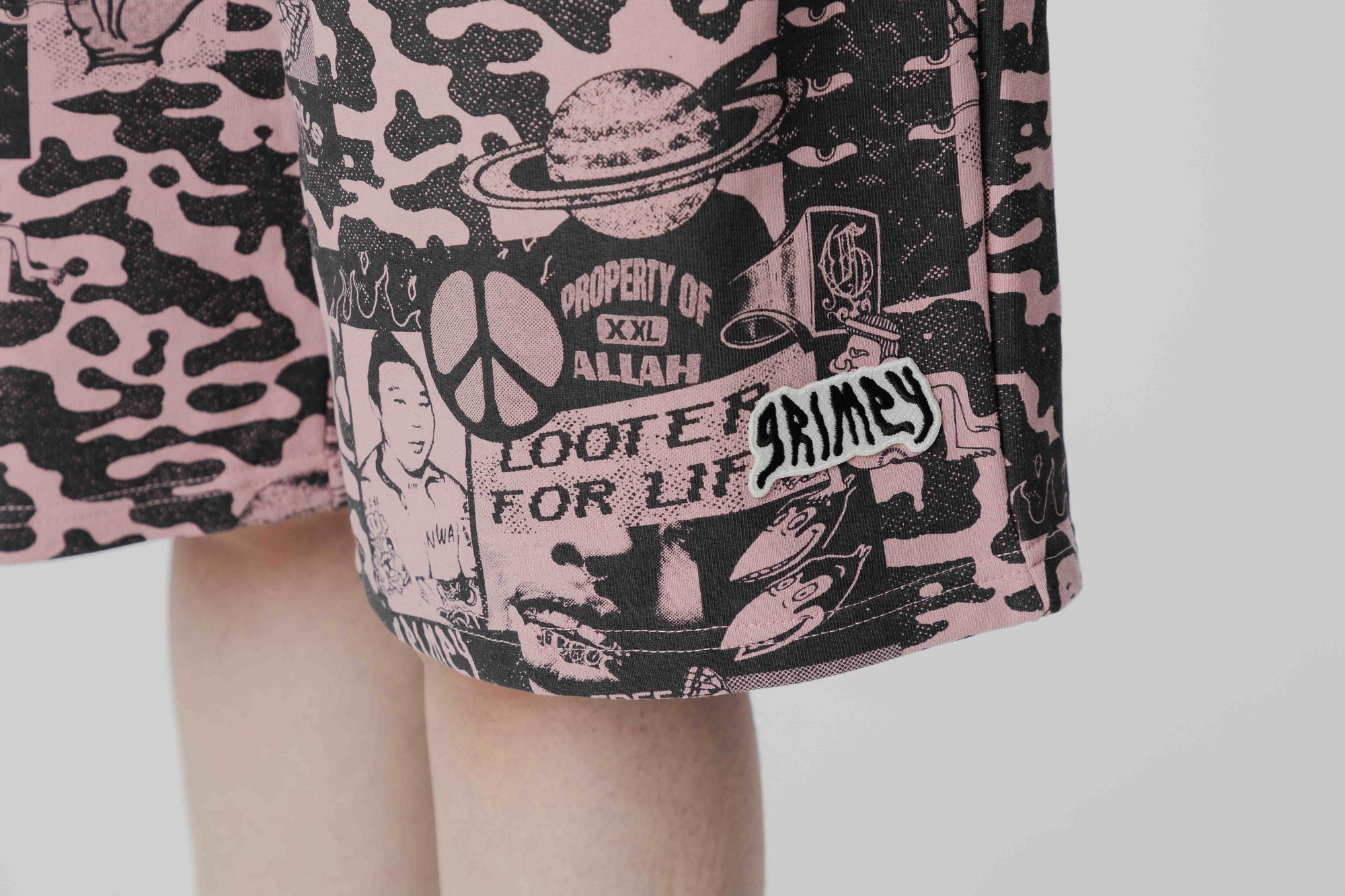 Grimey Peace Within All Over Print Baggy Sweatshorts - [sku] - Lust México