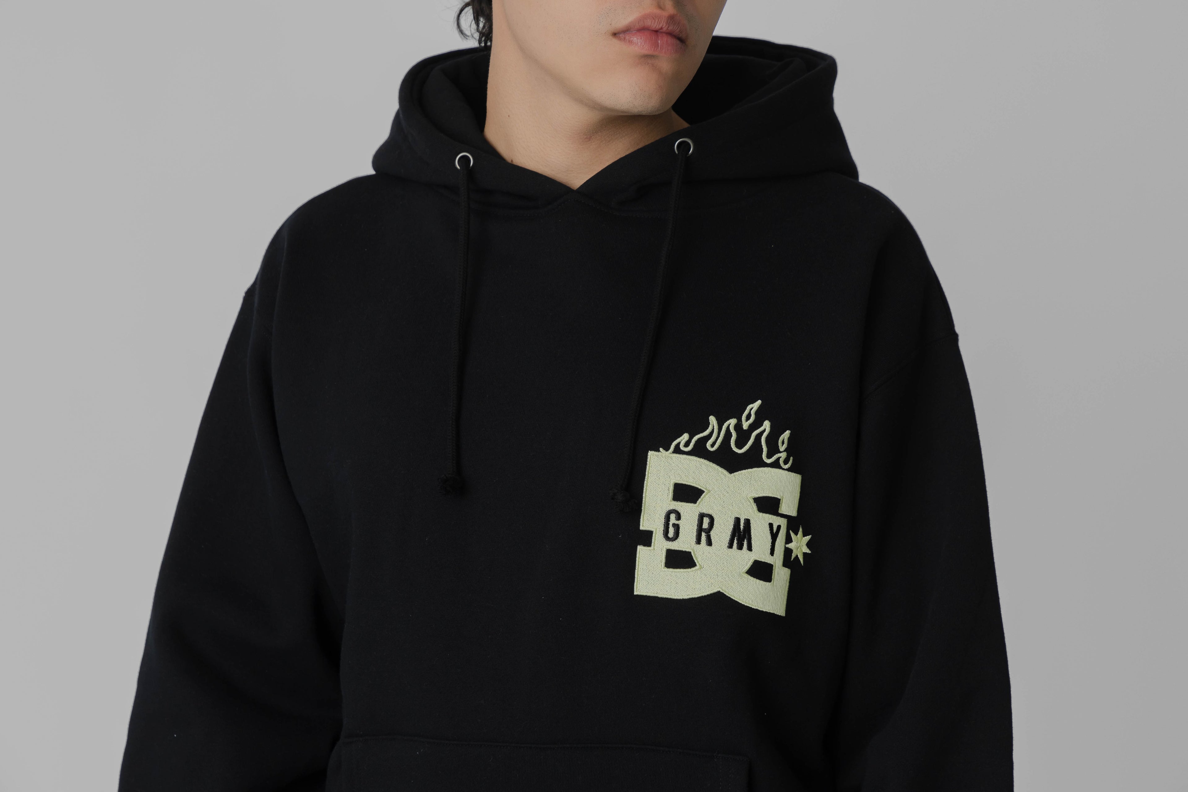 Grimey x DC Shoes Boxy Hoodie - GCH635-BLK - Lust México