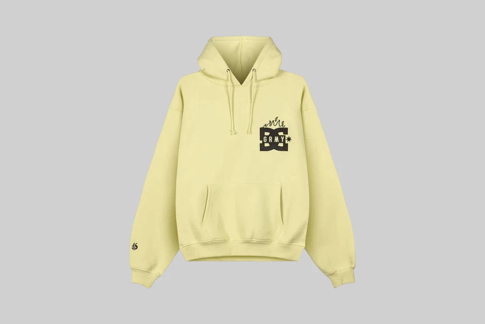 Grimey x The Swarm DC Shoes Boxy Hoodie - GCH635-LME - Lust México
