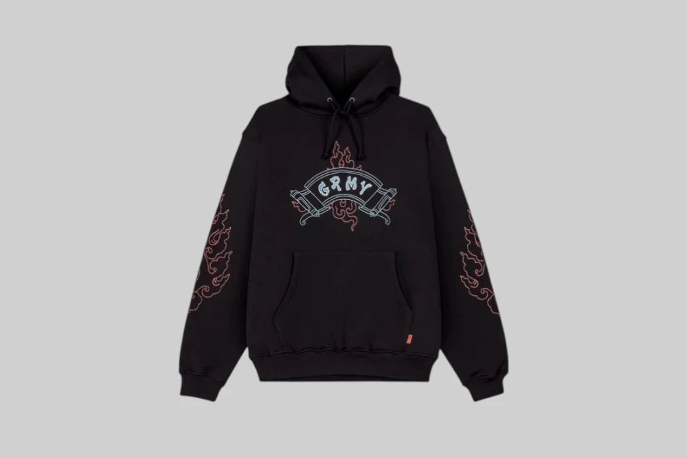 Grimey Sampans Regular Hoodie - GCH649-BLK - Lust México