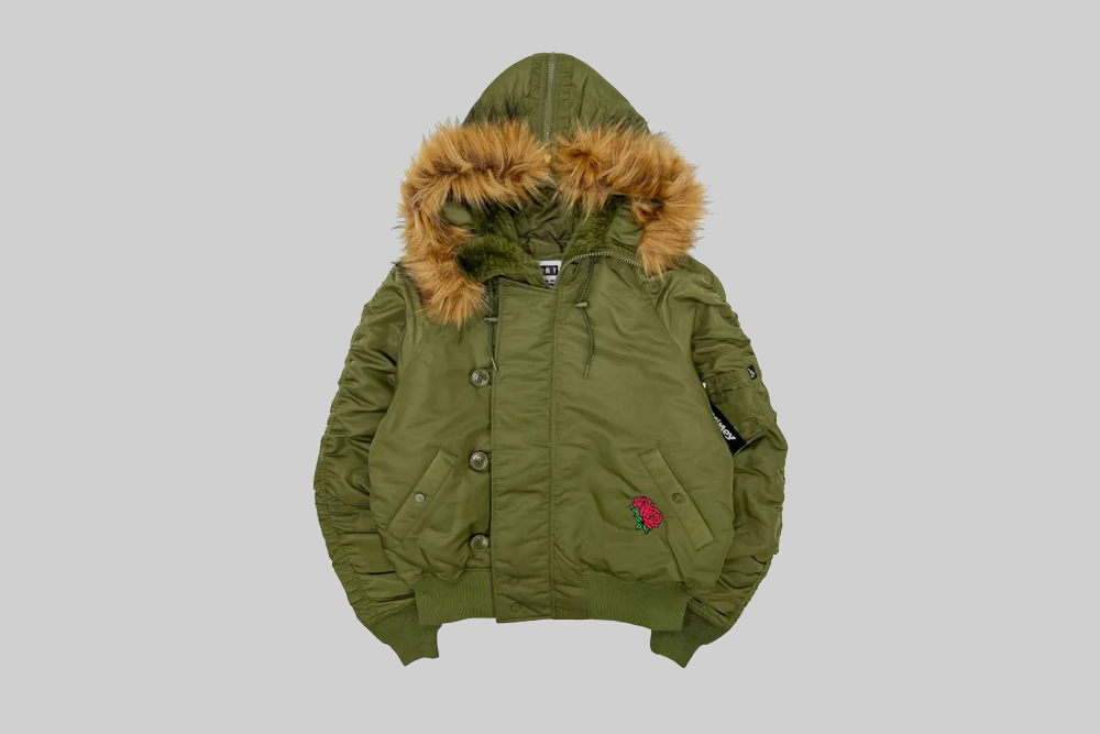 Grimey The Planet N-28 Flight Jacket - GFJN198-GRN