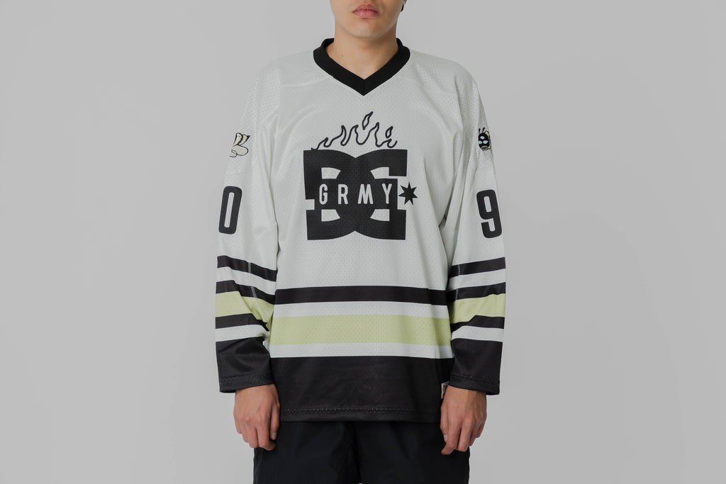 Grimey x DC Shoes Hockey Jersey - GHJ764-OWHT - Lust México