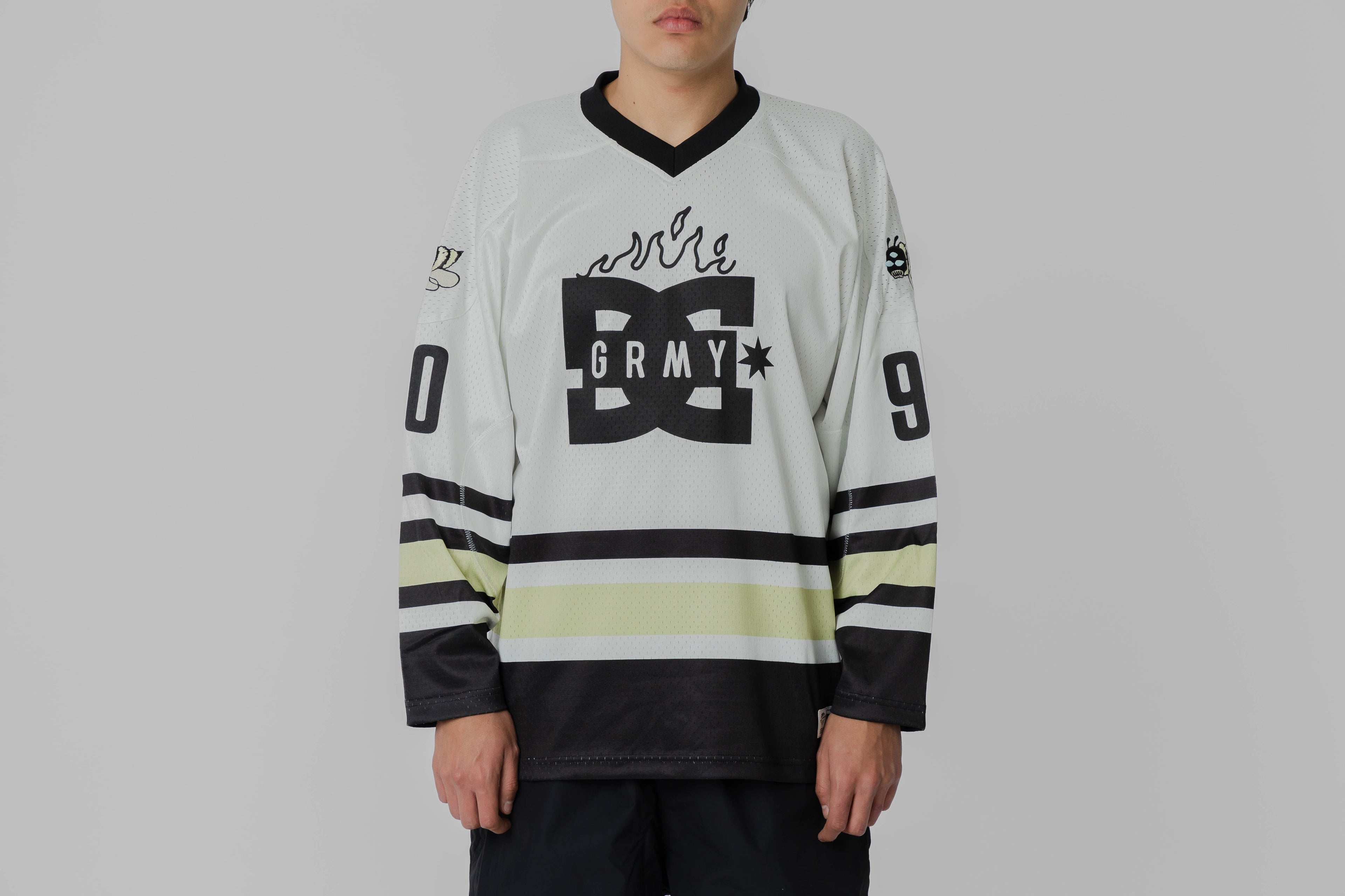 Grimey x DC Shoes Hockey Jersey - GHJ764-OWHT - Lust México