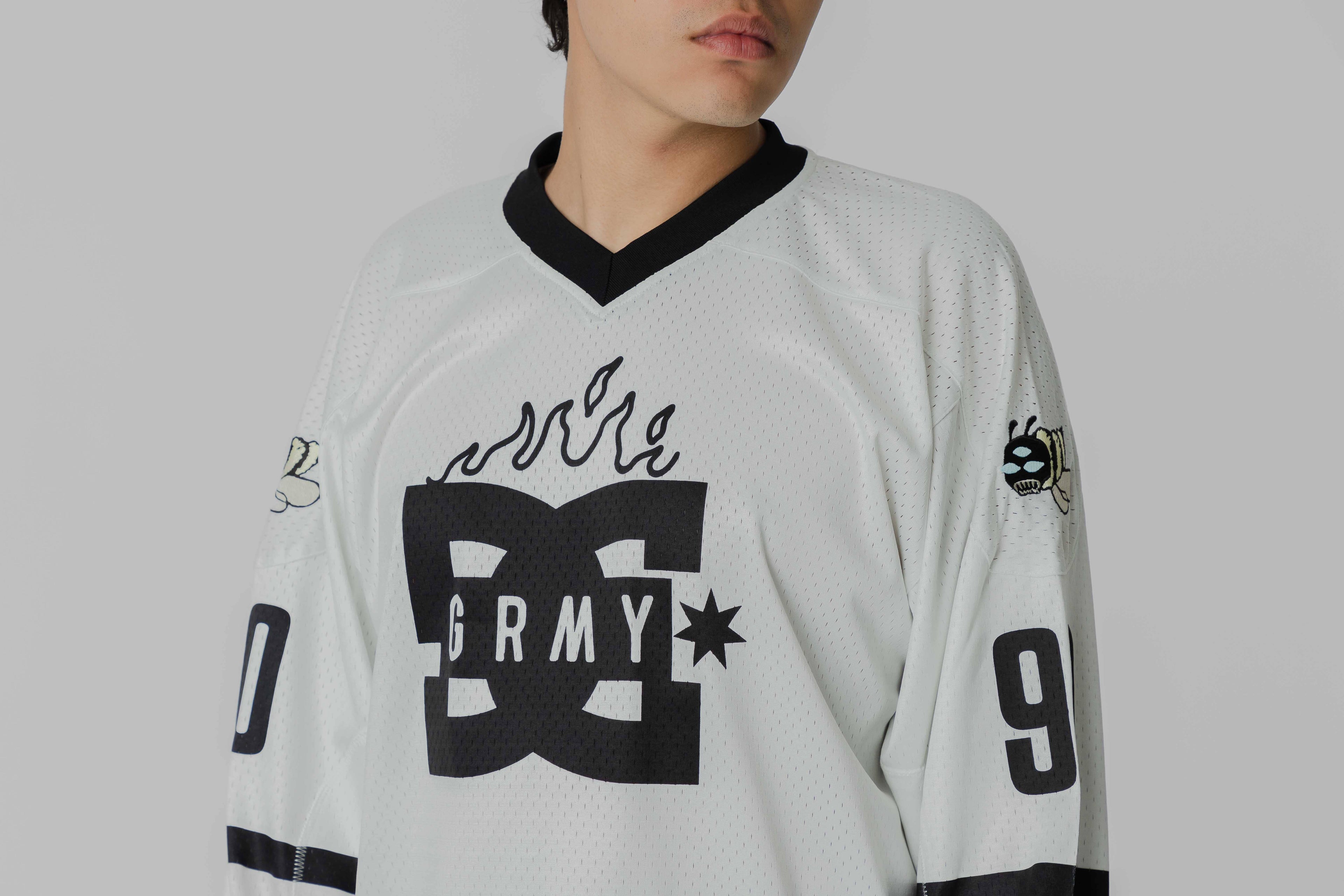 Grimey x DC Shoes Hockey Jersey - GHJ764-OWHT - Lust México