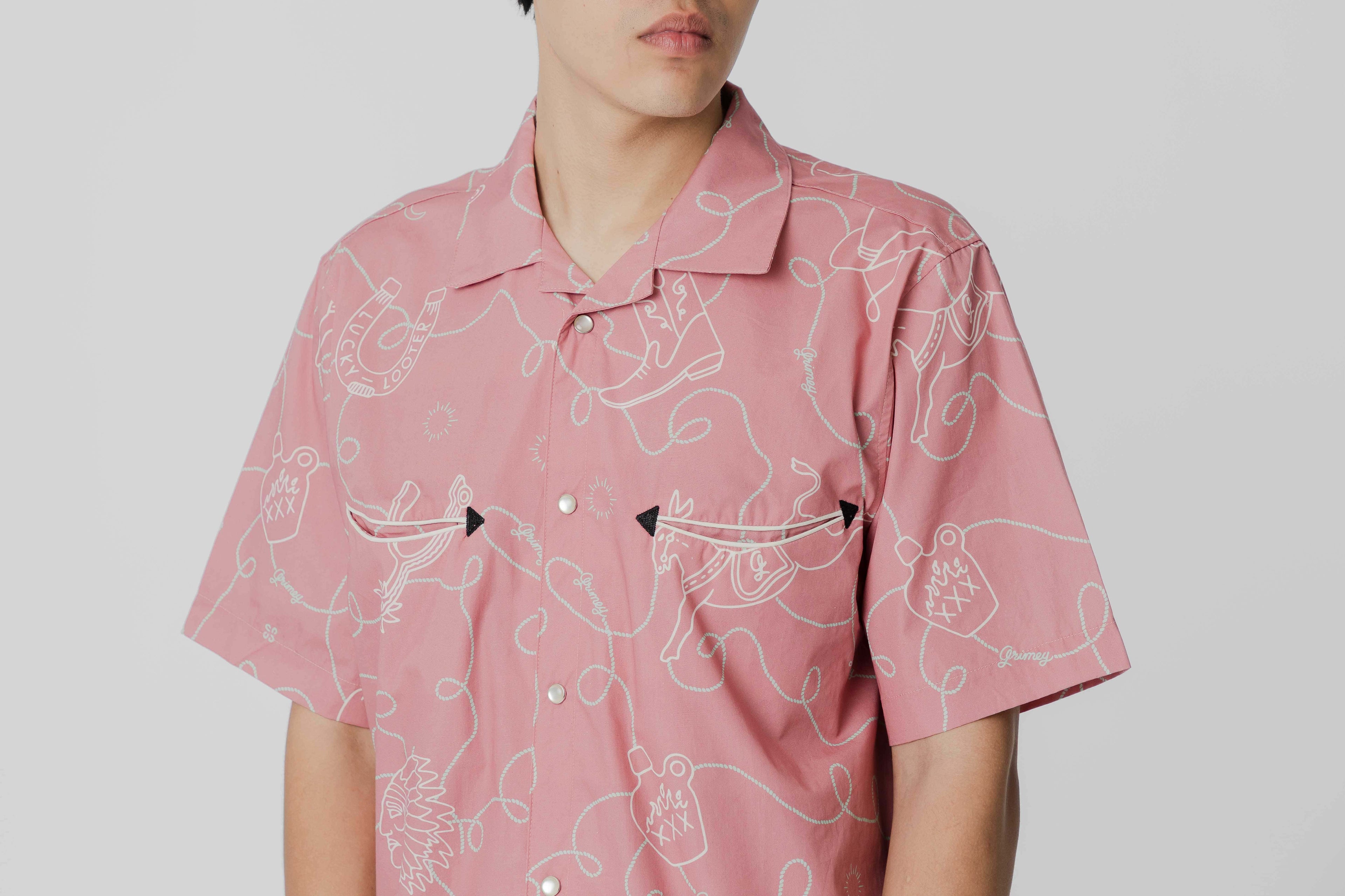 Grimey Lone Hand Button Up Shirt - [sku] - Lust México