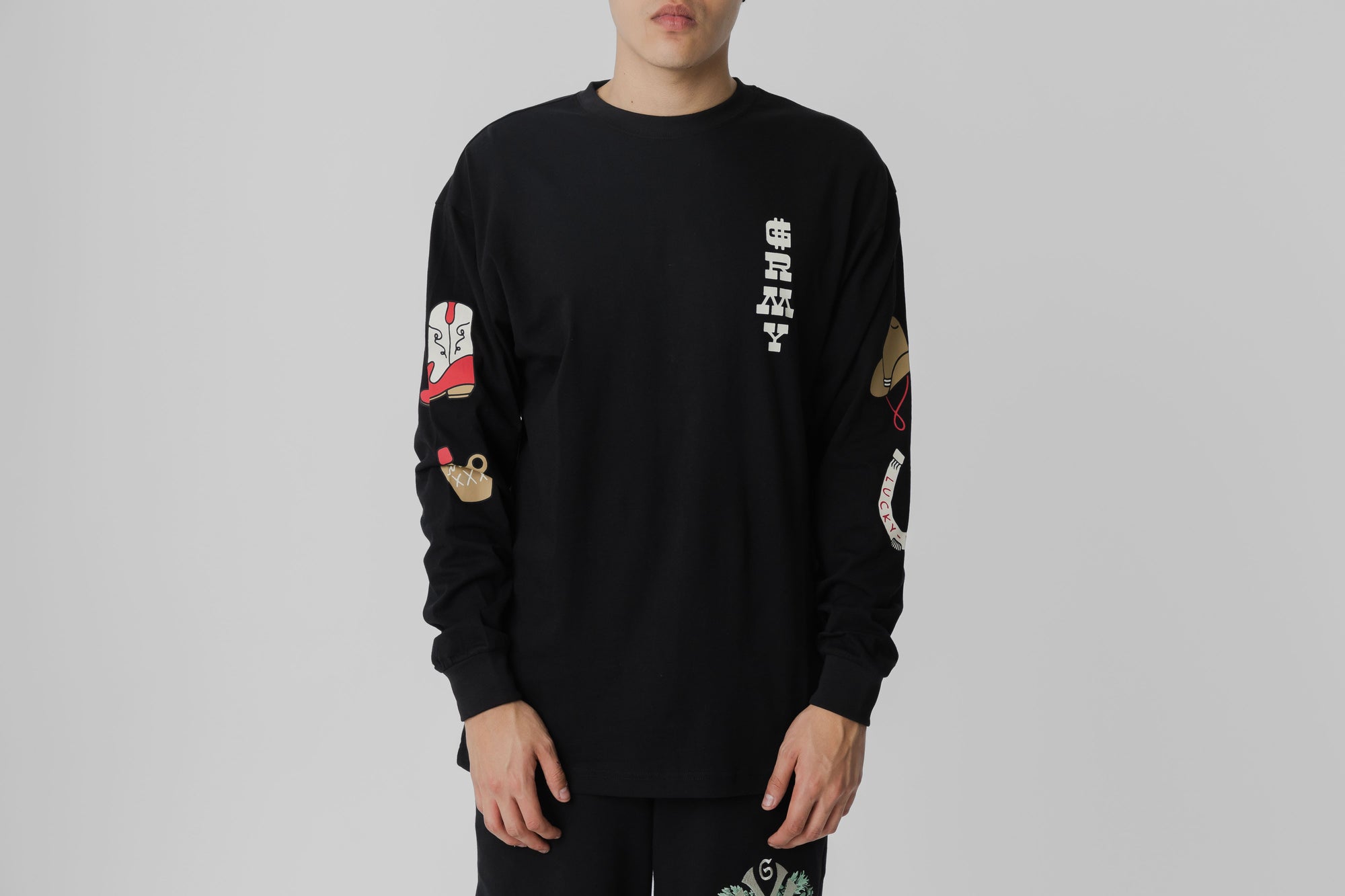 Grimey Lone Hand Long Sleeve Tee - [sku] - Lust México