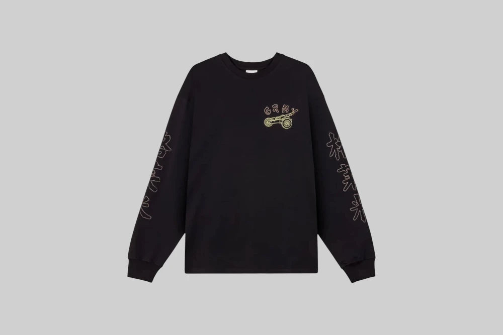 Grimey Sampans LS Tee - GLS771-BLK - Lust México