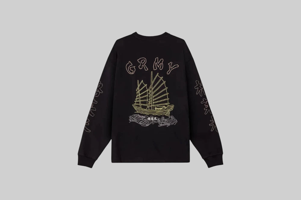 Grimey Sampans LS Tee - GLS771-BLK - Lust México