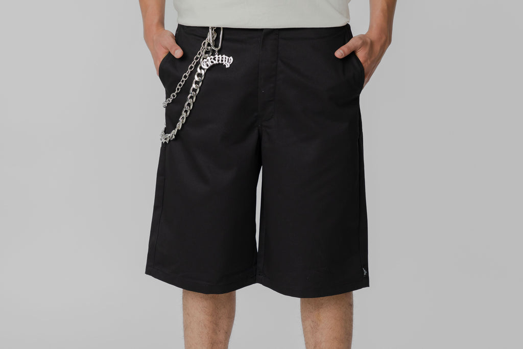 Grimey Chief Watcher Loose Work Shorts - GLWS211-BLK - Lust México