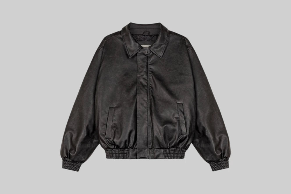 Grimey Chief Watcher Pu Leather Bomber Jacket - GPLBJ201-BLK - Lust México