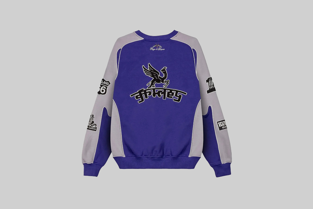 Grimey Race War Vintage Crewneck Hoodie - GSW653-BLU APP - TOP - UNISEX - ADULT - INLINE - WI - 25 en Lust México