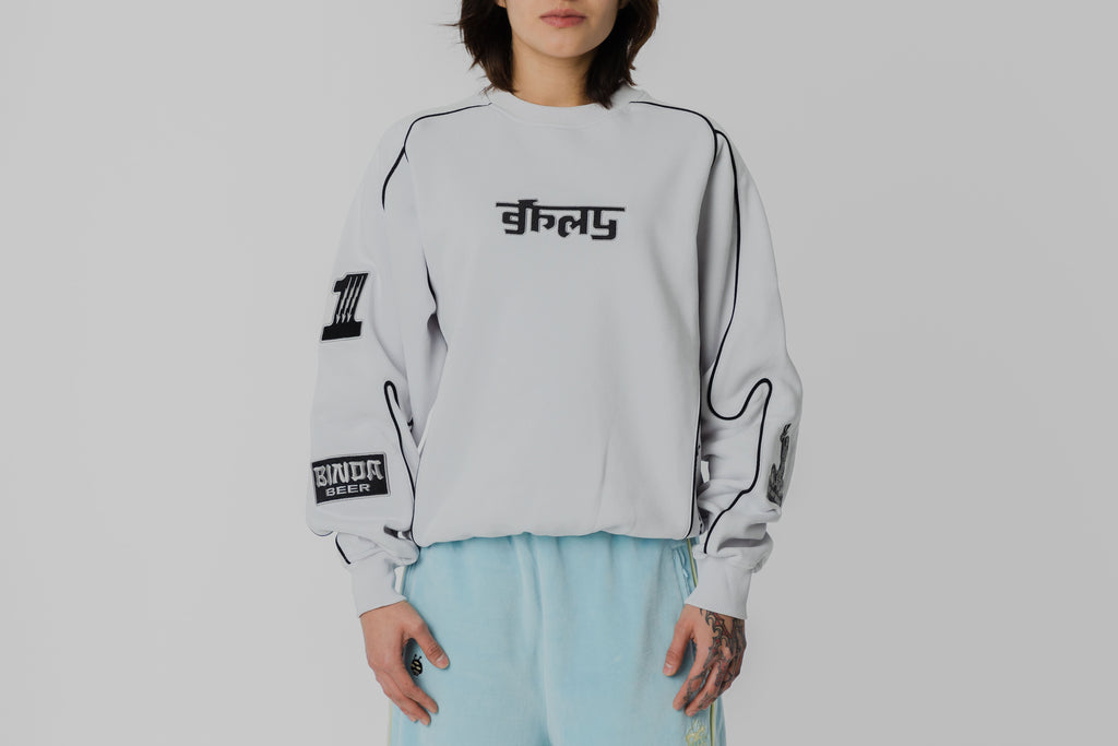 Grimey Race War Vintage Crewneck Hoodie - GSW653-LGRE - Lust México