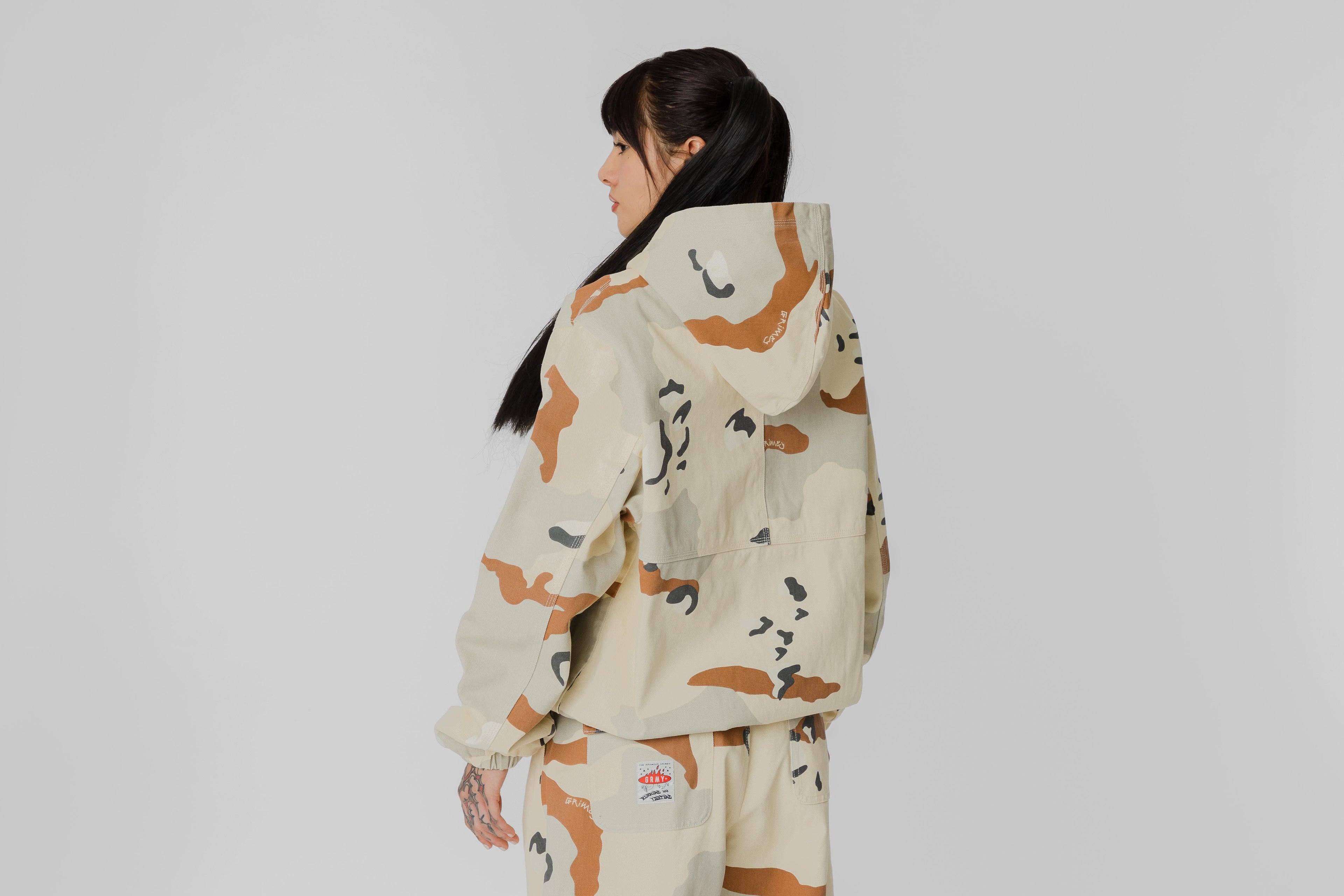 Grimey Concreat Jungle All Over Print Twill Hooded Jacket - GTHTJ202-BRWC - Lust México