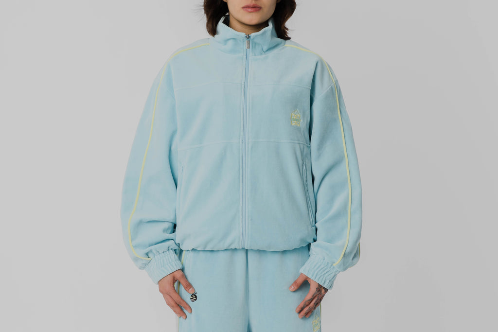 Grimey x DC Shoes Velvet Track Jacket - GVTJ194-BLU - Lust México