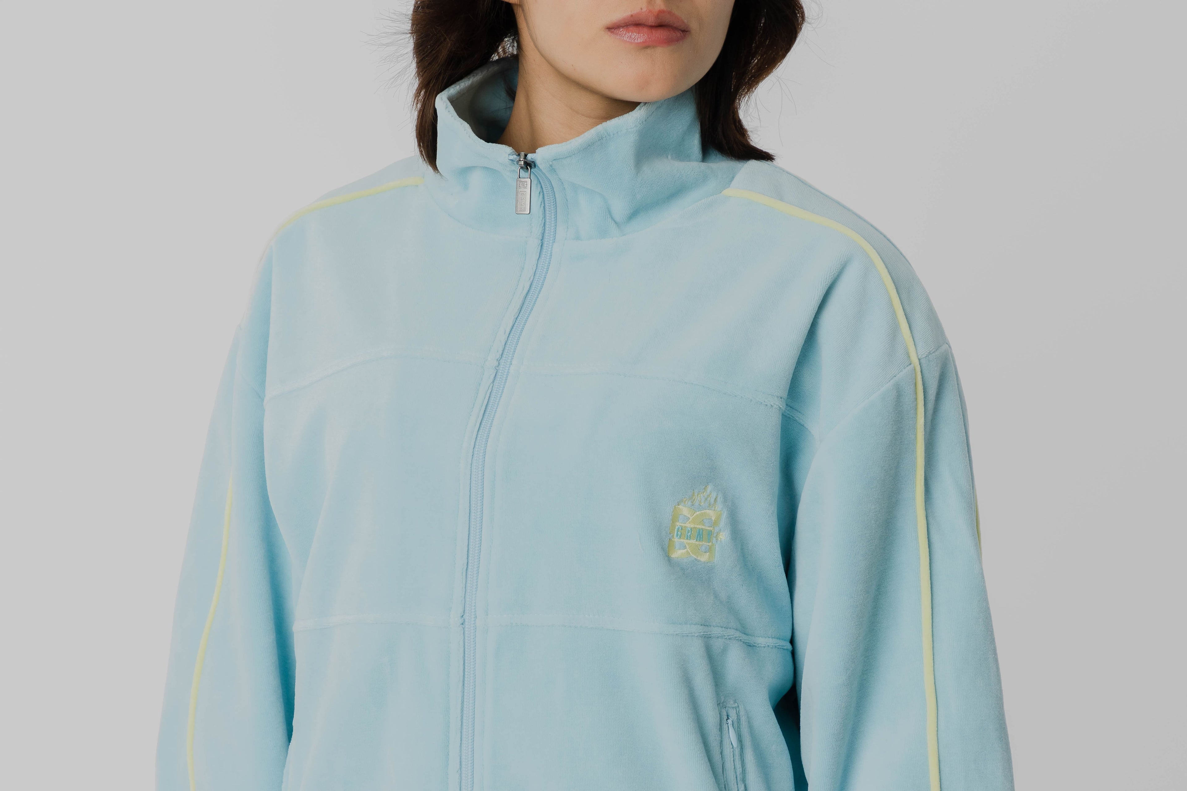 Grimey x DC Shoes Velvet Track Jacket - GVTJ194-BLU - Lust México