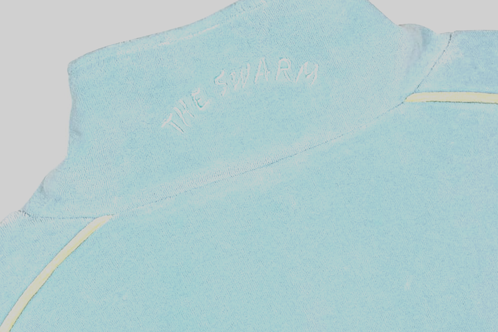 Grimey The Swarm DC Velvet Track Jacket - GVTJ194-BLU