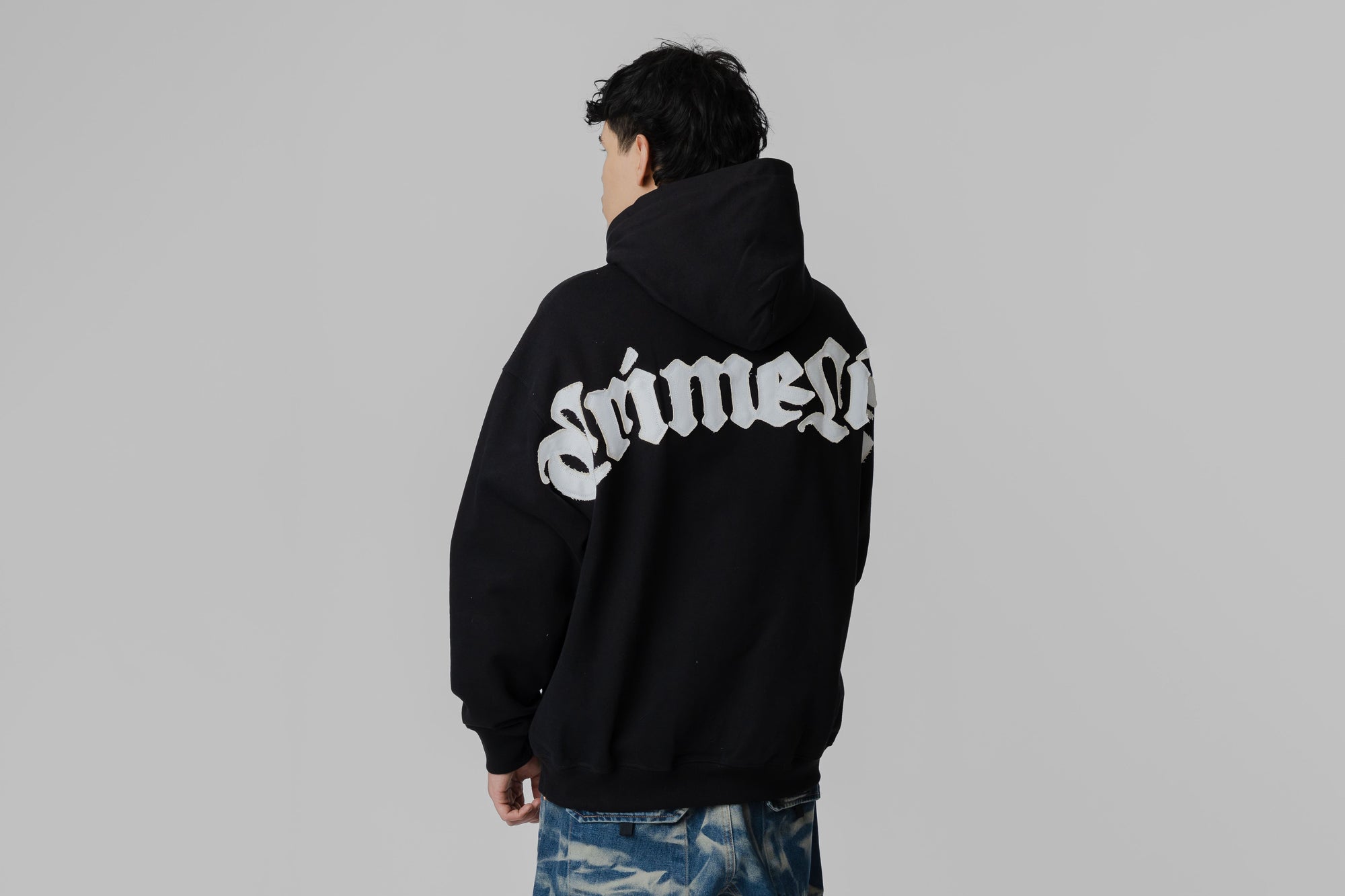 Crime Life Destroyed Angel Gothic Hoodie 'Black'