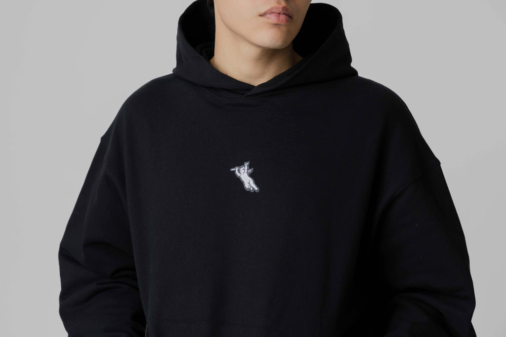 Crime Life Destroyed Angel Gothic Hoodie 'Black'