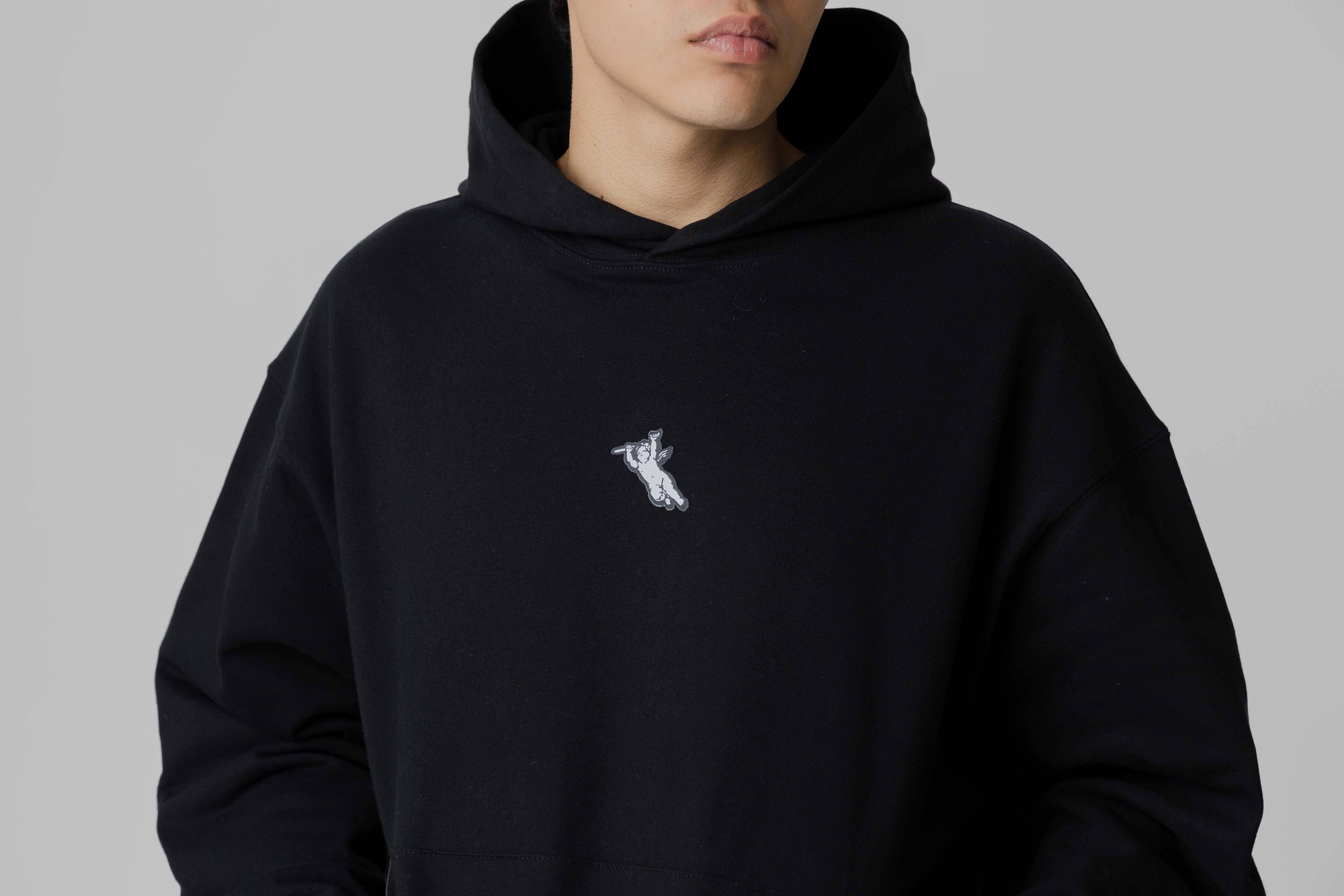 Crime Life Destroyed Angel Gothic Hoodie 'Black'