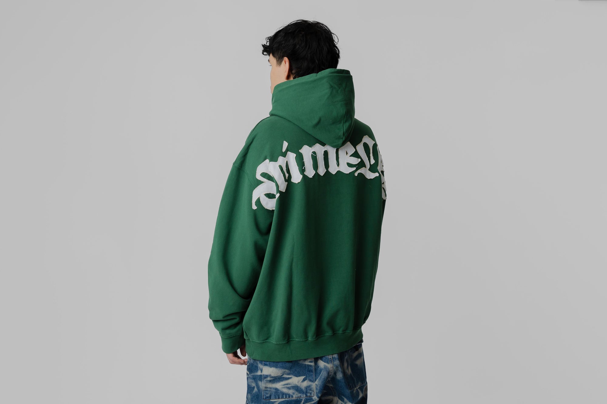 Crime Life Destroyed Angel Gothic Hoodie 'Green'