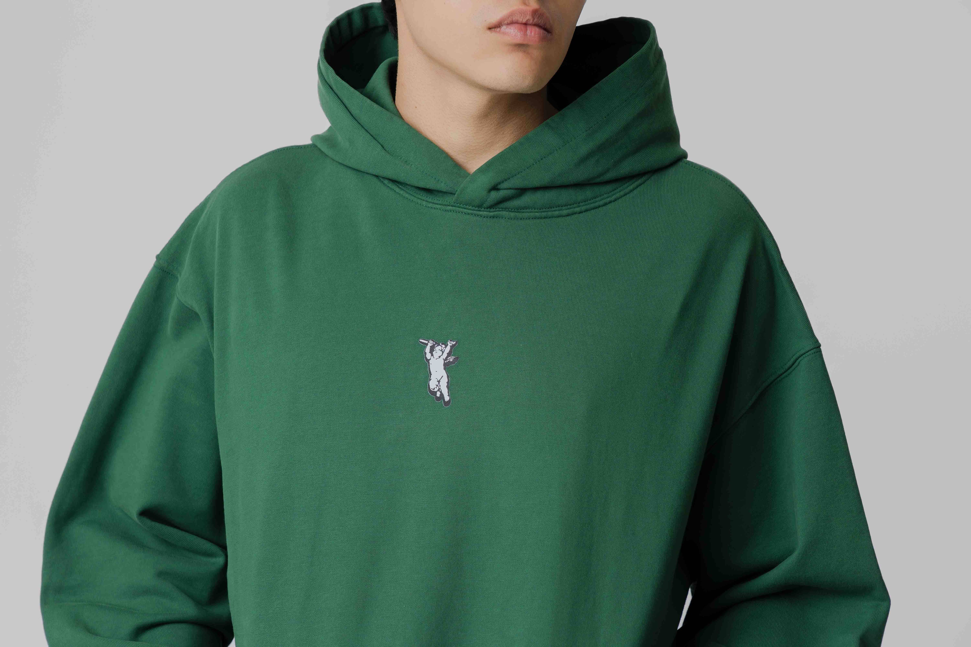 Crime Life Destroyed Angel Gothic Hoodie 'Green' APP - TOP - UNISEX - ADULT - QS - FA - 25 en Lust México