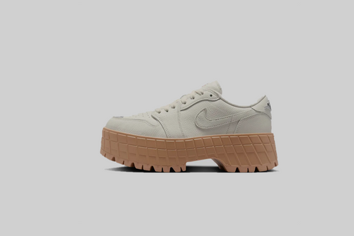 Women's Air Jordan 1 Brooklyn Low 'Sail and Hemp' - HF3184-101