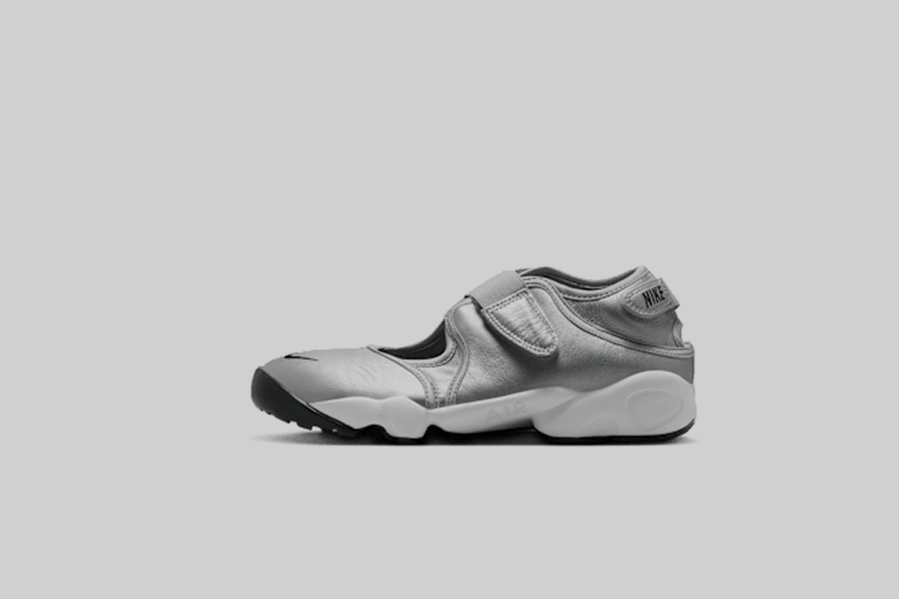 Women's Nike Air Rift Leather 'Metallic Silver'