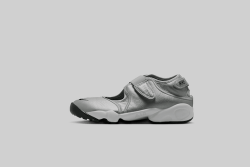 Women's Nike Air Rift Leather 'Metallic Silver'