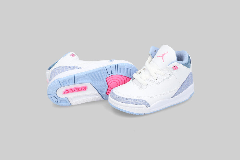 Women's Air Jordan 3 'White and Cobalt Bliss' (TD) - [sku] - Lust México