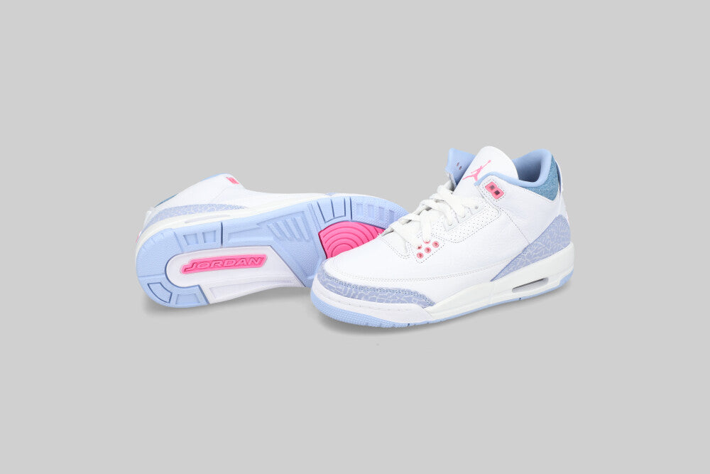 Women's Air Jordan 3 'White and Cobalt Bliss' (GS)