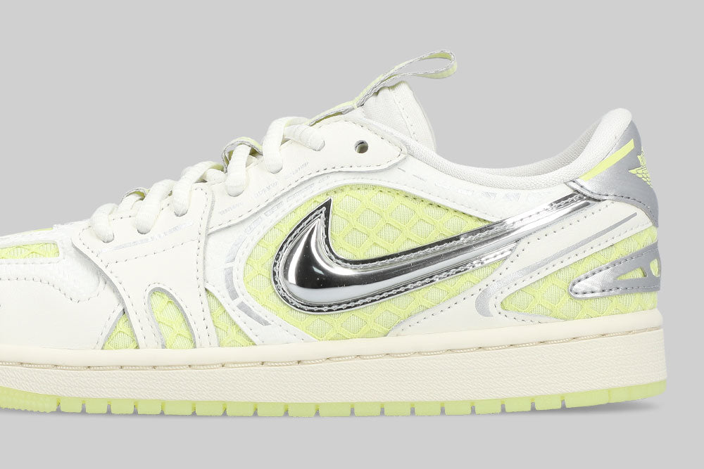 Women's Air Jordan 1 Low Method of Make V3 'Sail and Luminous Green'