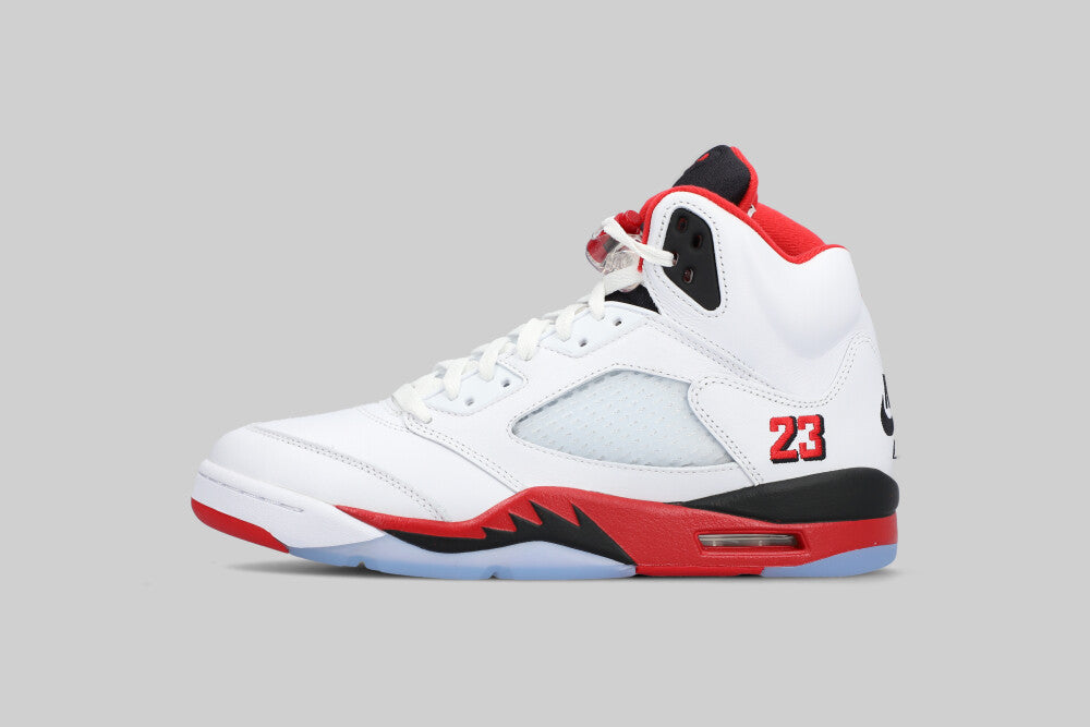 Air Jordan 5 Fire Red "Black Tongue" - HQ7978-101
