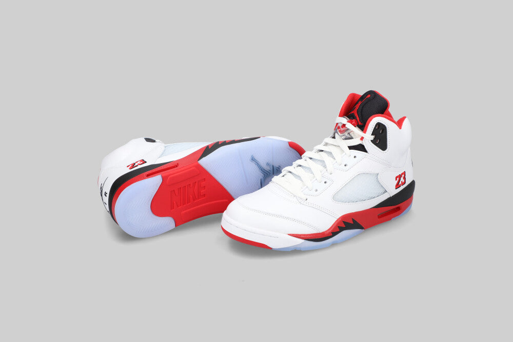 Air Jordan 5 Fire Red "Black Tongue" - HQ7978-101