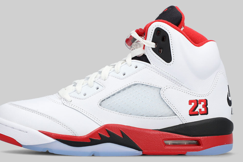 Air Jordan 5 Fire Red "Black Tongue" - HQ7978-101