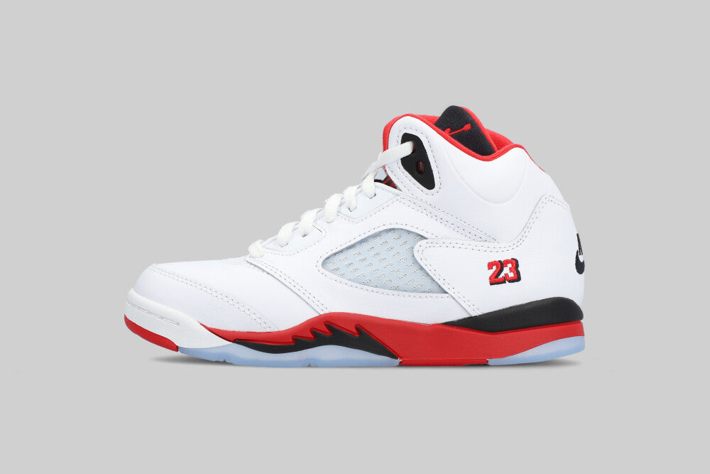 Air Jordan 5 Fire Red "Black Tongue" (PS) - HQ7979-101