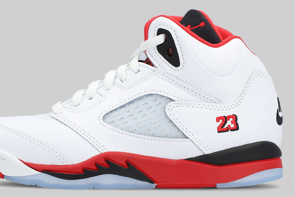 Air Jordan 5 Fire Red "Black Tongue" (PS) - HQ7979-101