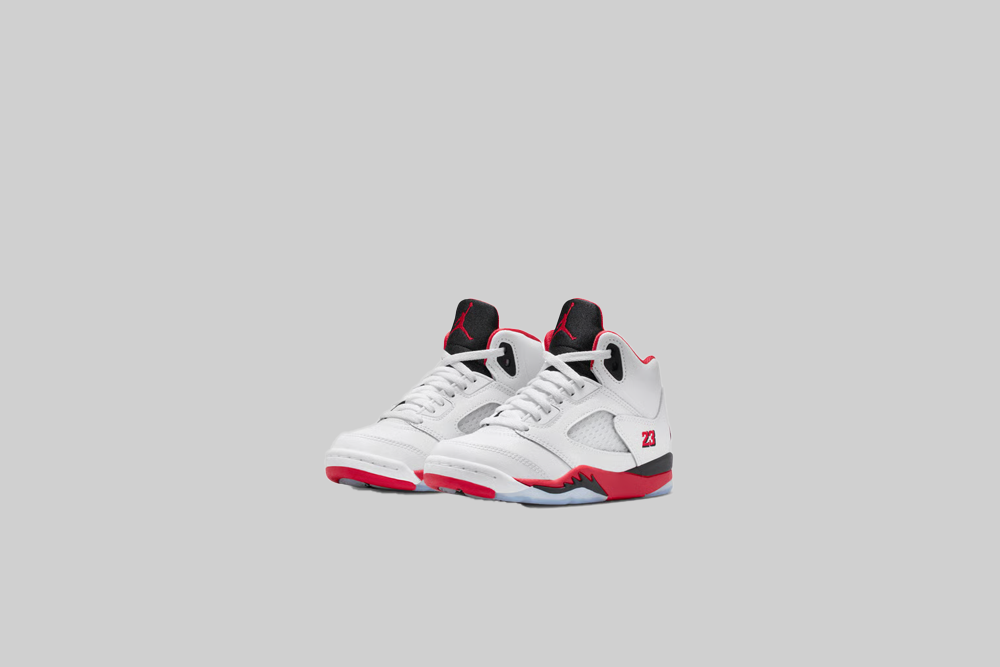 Air Jordan 5 OG 'White and Fire Red' (PS) - HQ7979-101 FTW - SNEAKERS - KIDS - KIDS - QS - FA - 25 en Lust México
