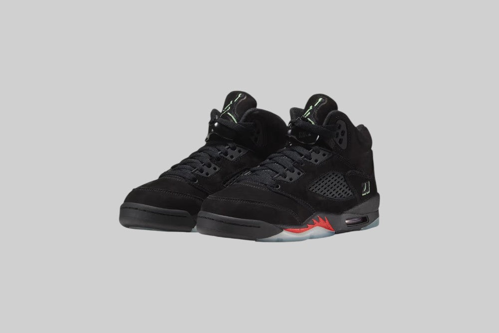 Air Jordan 5 "Halloween" 'Black and Picante Red' (GS) - HQ7980-001 - Lust México