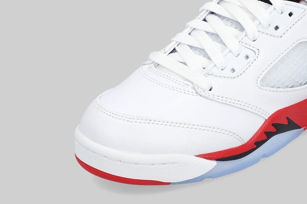 Air Jordan 5 Fire Red "Black Tongue" (GS) - HQ7980-101