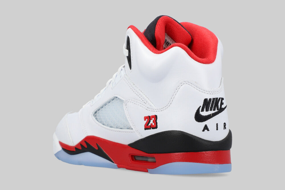 Air Jordan 5 Fire Red "Black Tongue" (GS) - HQ7980-101