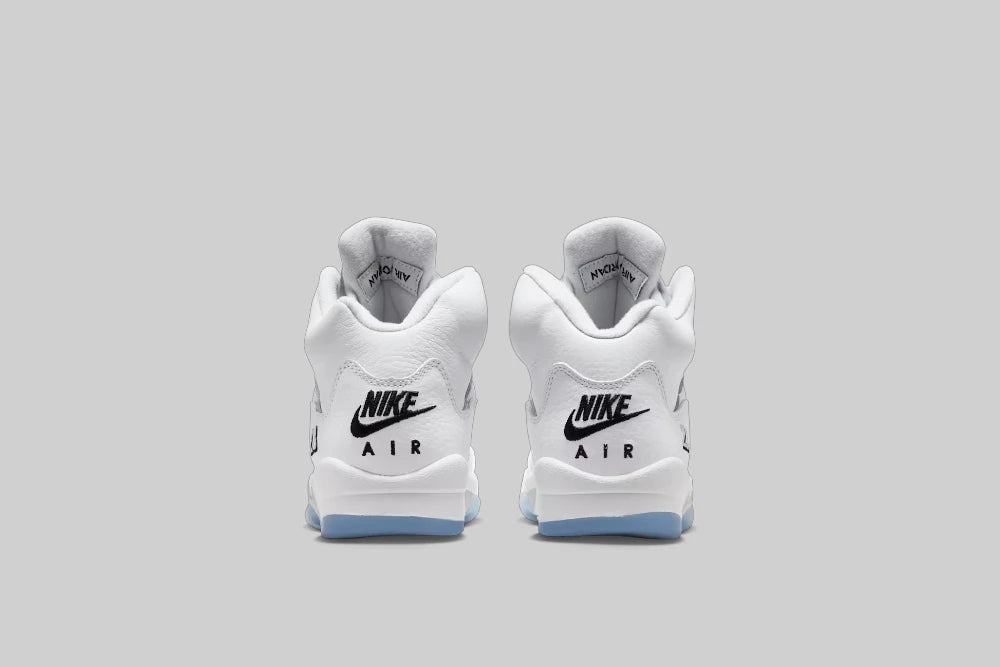 Air jordan 5 Retro (GS) 'White and Metallic Silver' - HQ7980-103 - Lust México