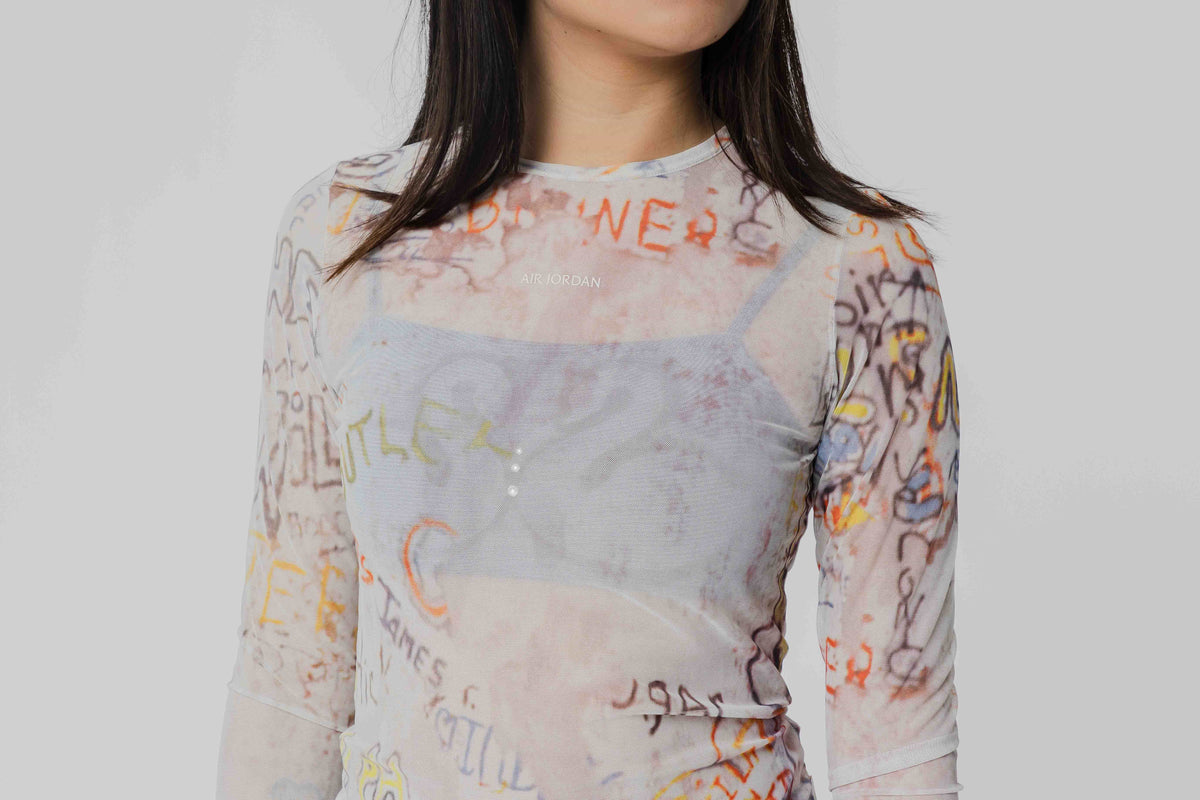 Women's Air Jordan Mesh Long-Sleeve Top