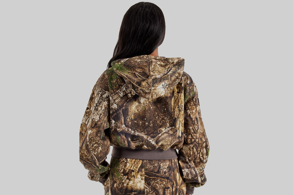 Women's Jordan Brooklyn Fleece Realtree Crop Full-Zip Hoodie - HV0469-133