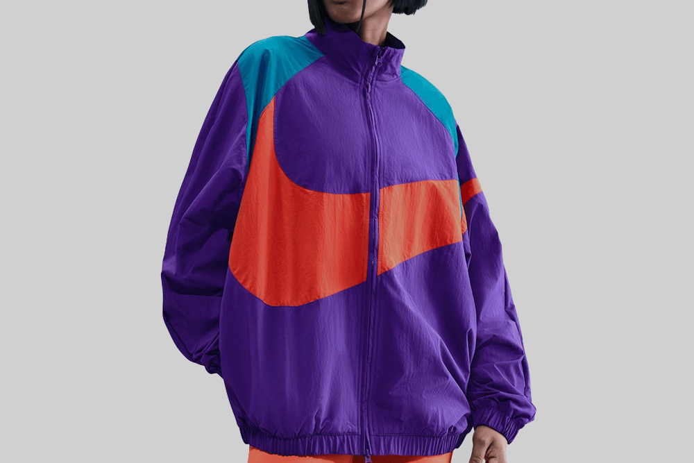 Women's Nike Sportswear Logo Oversized Woven Jacket - HV4107-547