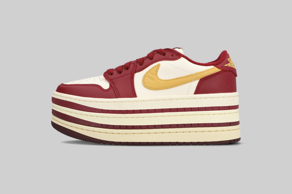 Women's Air Jordan 1 Triple Stack 'Team Red Pale Ivory' - HV8288-600