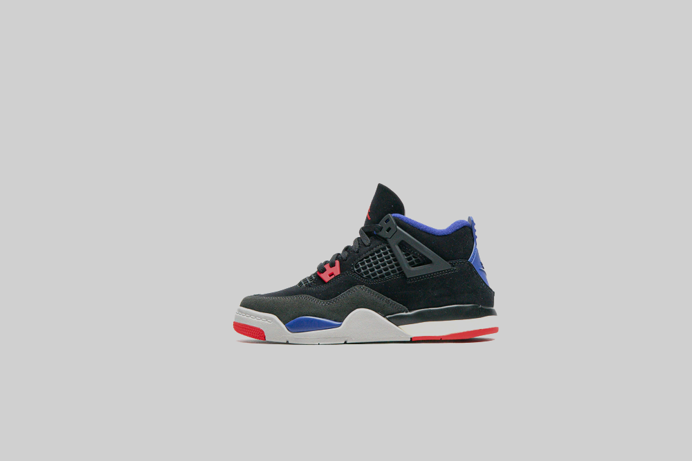 Air Jordan 4 Rare Air 'Black and Fire Red' (PS)