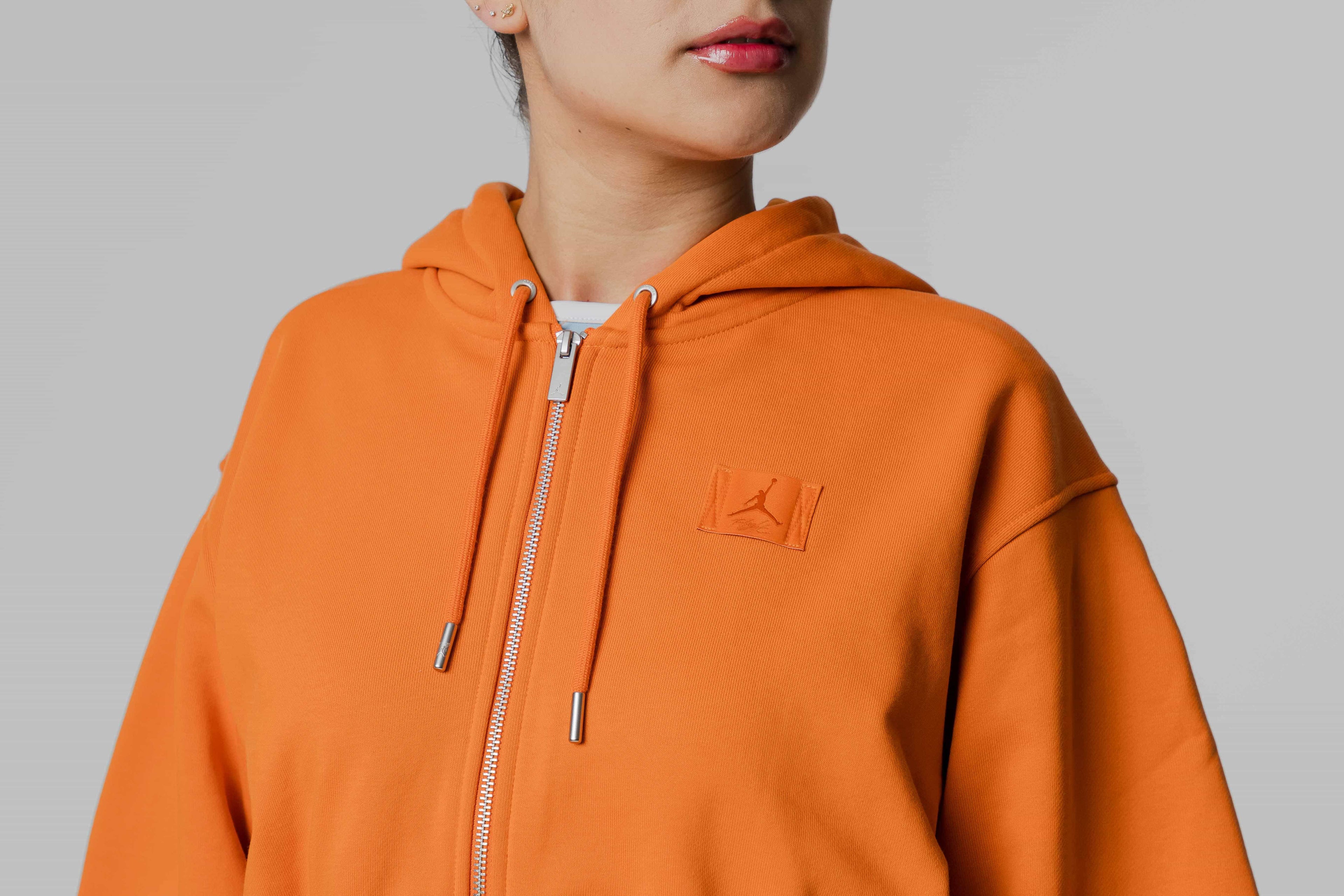 Women's Jordan Flight Shattered Backboard Fleece Cropped Satin-Lined Hoodie - [sku] - Lust México