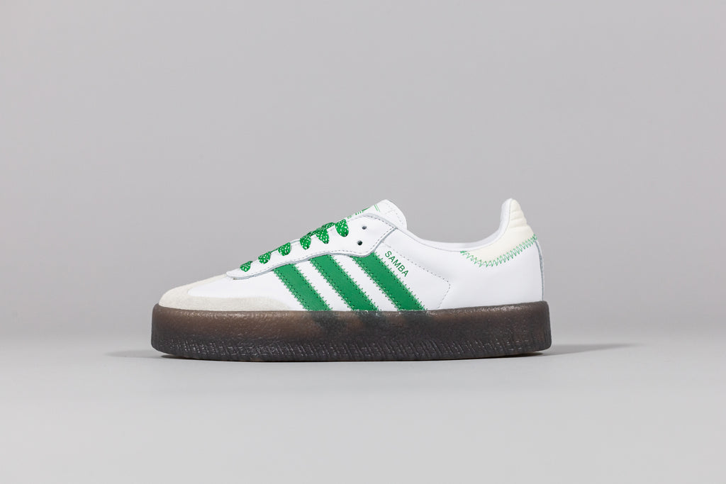 Women's adidas Sambae 'Cloud White and Green' - [sku] - Lust México